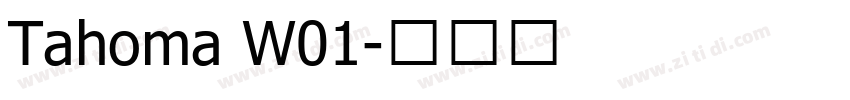 Tahoma W01字体转换